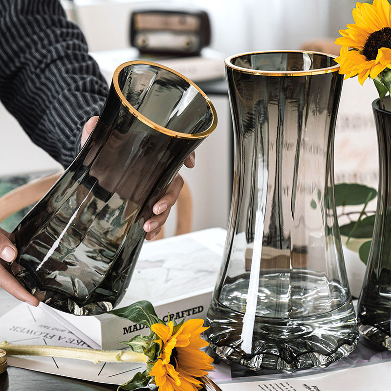 Florist Supply Vases - Vas Kaca Transparan Sederhana Kreatif Dilukis