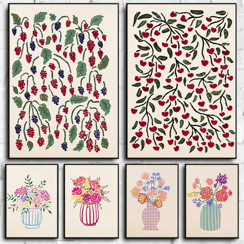 Florist Supply Vases - 1 buah lukisan kanvas tanpa bingkai,