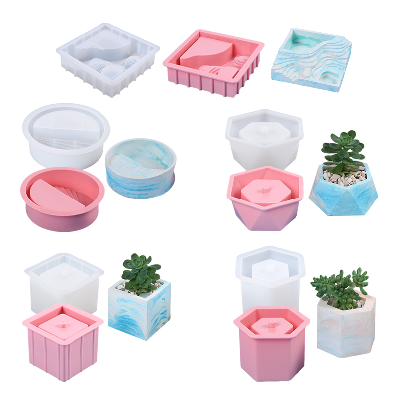 Florist Supply Vases - Pot bunga silikon sukulen cetakan tanaman