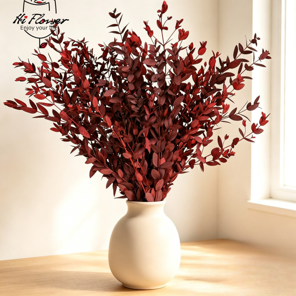 Florist Supply Vases - Bunga Kering Alami Buket Eucalyptus Pengisi