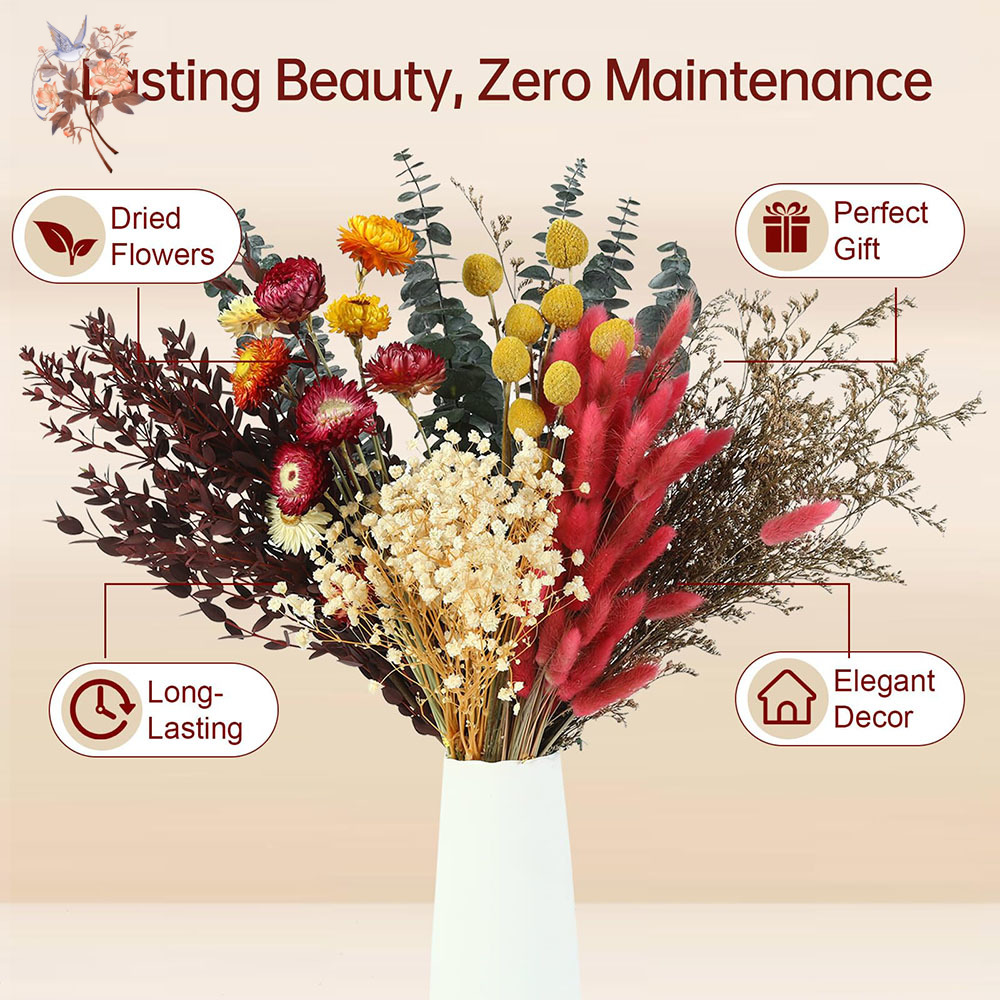 Set Bunga Kering dalam Jumlah  - Florist Flower Supply ulasan dan harga