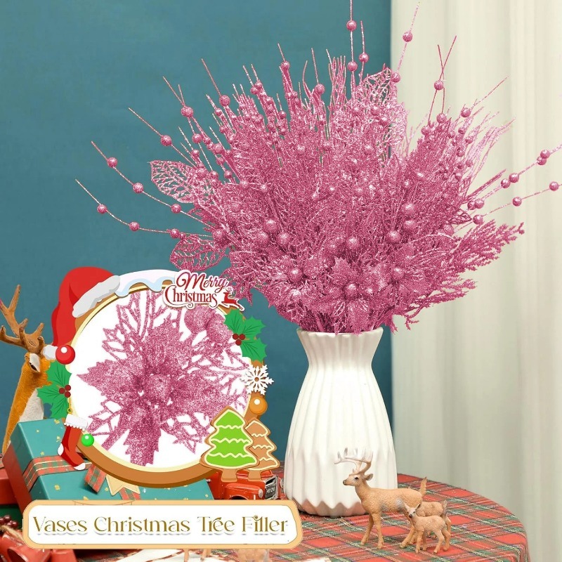 12Pcs Dekorasi Pohon Natal War - Florist Supply Bulk ulasan dan harga