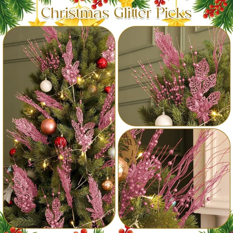 12Pcs Dekorasi Pohon Natal War - Florist Supply Bulk ulasan dan harga