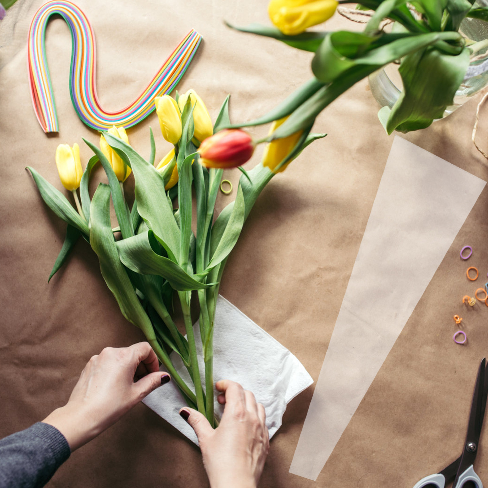 50 buah kantong pembungkus bun - Florist Flower Supply ulasan dan harga