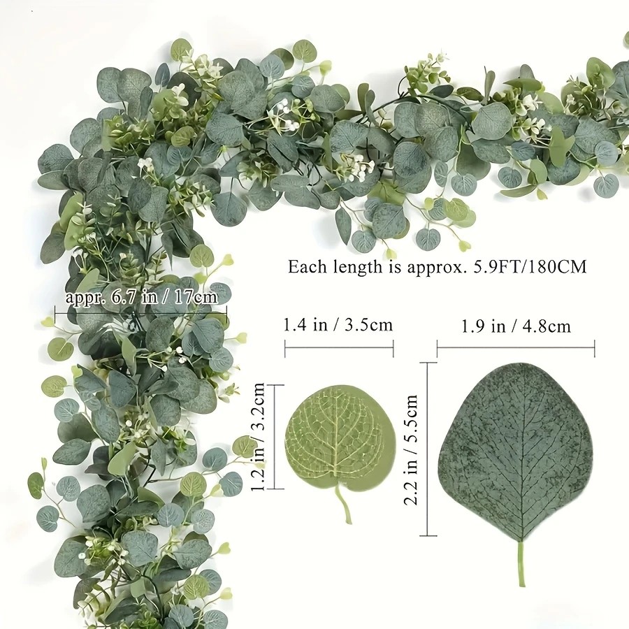 1 buah rangkaian daun eucalypt - Eucalyptus Preserved ulasan dan harga