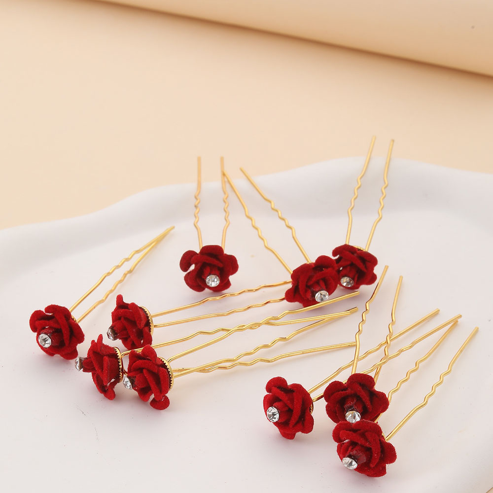 10 Buah Aksesori Rambut Mawar  - Supply Florist ulasan dan harga