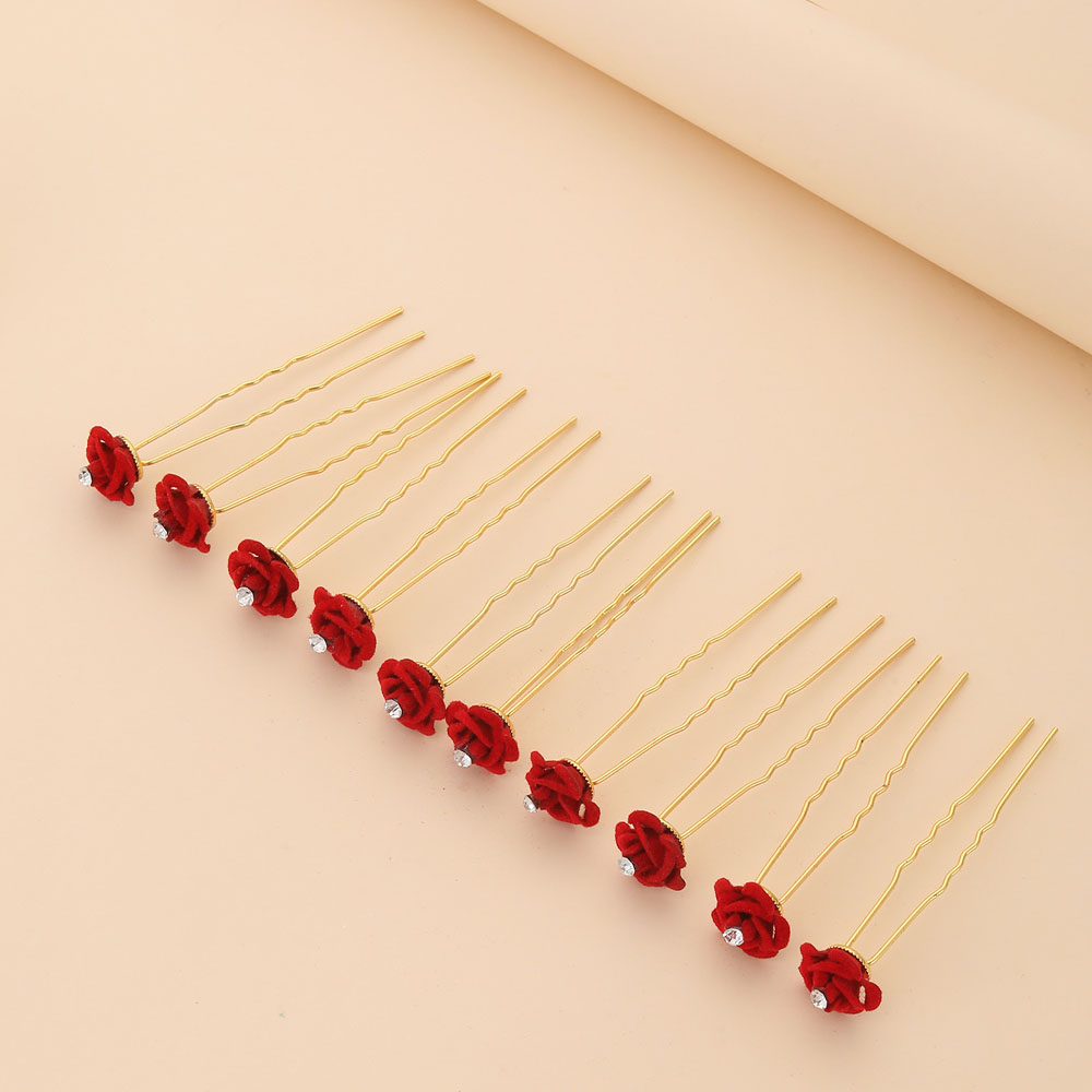 10 Buah Aksesori Rambut Mawar  - Supply Florist ulasan dan harga