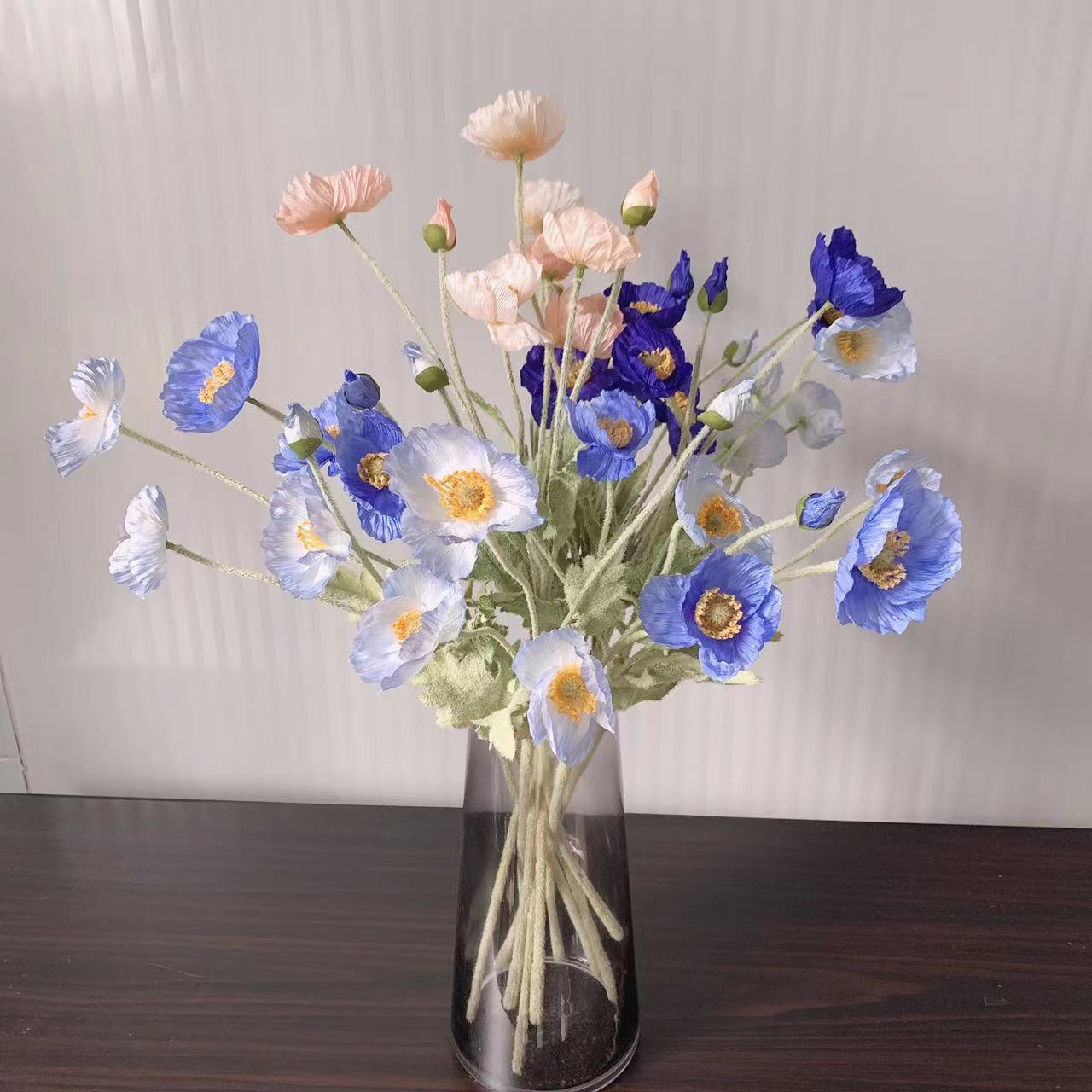 Bunga Poppy sutra palsu, tangk - Florist Supply Bulk ulasan dan harga