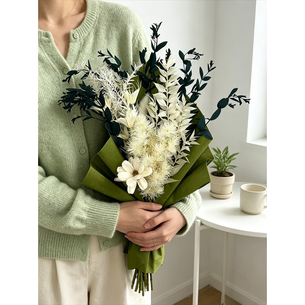 Buket Bunga Kering yang Diawet - Eucalyptus Preserved ulasan dan harga